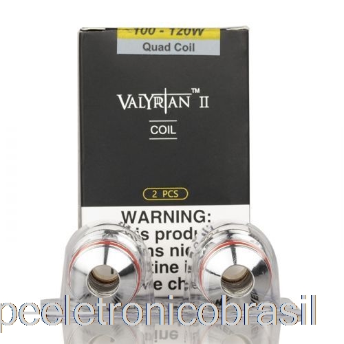 Vape Recarregável Uwell Valyrian Ii 2 Bobinas De Reposição 0,15ohm Bobinas Quádruplas